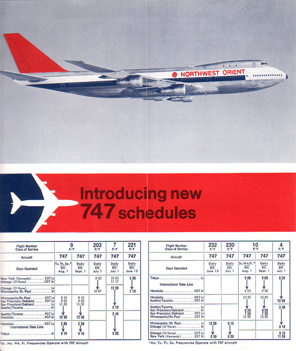 Buy 2 Get 1 Free 308NW Northwest Airlines system timetable 1/31/99 