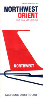 save 25% Buy 4 308NW Northwest Airlines system timetable 4/2/95 