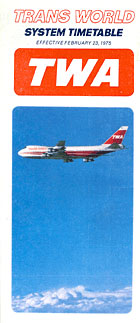 308TW Buy 4 save 25% TWA Trans World Airlines system timetable 12/15/93 